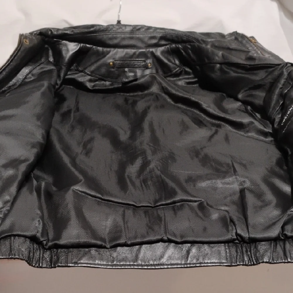 Covington Men's Black Leather Jacket Sz.S/C (X-62 CRATE) - Picture 11 of 14